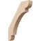 Ekena Millwork 3-inch W x 16-inch D x 22-inch H Olympic Rough Cedar Woodgrain TimberThane Knee Brace, Primed BRCUR03X16X22OLYRCPR - alternate 1